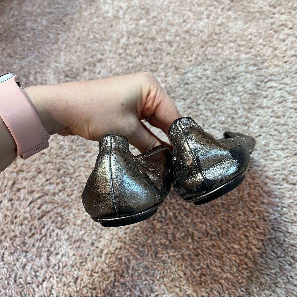 Tory Burch Metallic Flats - Picture 3 of 7